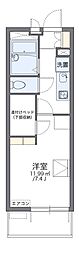 レオパレスゆとろぎ岡部 1Kの間取図画像