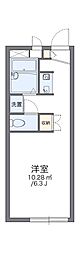 レオパレス鷹合 1Kの間取図画像