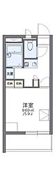 レオパレスシャトー花園 1Kの間取図画像