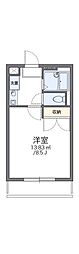 レオパレスゴールドレジデンスフェリス 1Kの間取図画像