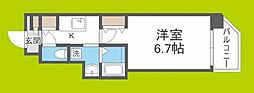 Mosaique 1Kの間取図画像