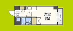 ライオンズマンション今里第3壱番館 ワンルームの間取図画像