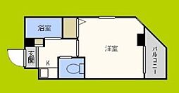 ウェルネス上本町 1Kの間取図画像