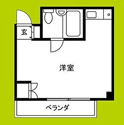 レナジア塚本 ワンルームの間取図画像