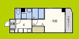 IF西梅田 1Kの間取図画像