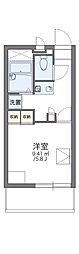 レオパレスクララ九条 1Kの間取図画像