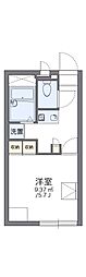 レオパレスコア 1Kの間取図画像