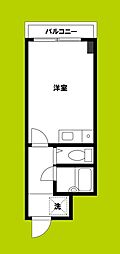 ミフネセントラルベア東三国 1Kの間取図画像