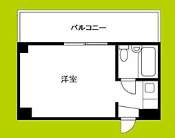 ルネッサンス福原パート2 1Kの間取図画像