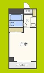 メゾン・ド・ソヌリー ワンルームの間取図画像