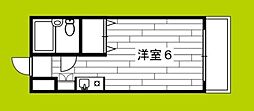 リネンハイツ ワンルームの間取図画像