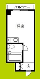 ライオンズマンション日本橋 1Kの間取図画像