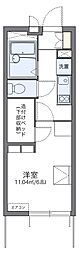 レオパレスアーク姫島 1Kの間取図画像