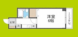 バローレ住之江 1Kの間取図画像