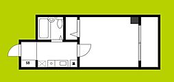 バローレ住之江 1Kの間取図画像