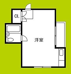 南久宝寺ビル ワンルームの間取図画像