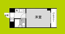シティピア玉造 1Kの間取図画像