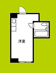 サラオリエンテ中野 ワンルームの間取図画像