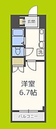 セリシール関目 1Kの間取図画像