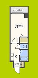 ノルデンハイム豊里 1Kの間取図画像