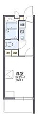 レオパレスかもじや 1Kの間取図画像