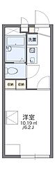 レオパレスオーク 1Kの間取図画像