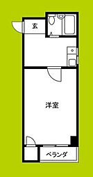 メゾンソフィア 1Kの間取図画像