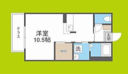 シャーメゾン満寿 ワンルームの間取図画像