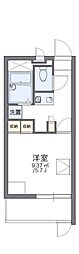 レオパレスHAPPY森之宮 1Kの間取図画像