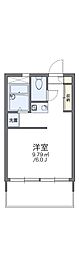 レオパレス住吉壱番館 1Kの間取図画像