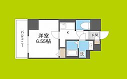 ArtizA西長堀 1Kの間取図画像