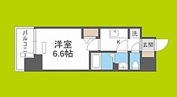 プレサンス立売堀ベルヴィル 1Kの間取図画像