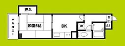 シャンティマサノ 1DKの間取図画像