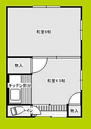 豊楽苑 1Kの間取図画像