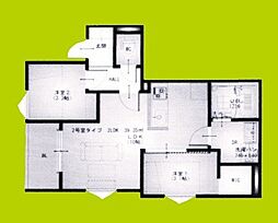レガリスト神崎川II 2LDKの間取図画像