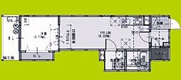 Fstyle藤井寺岡3号館 1LDKの間取図画像