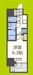レオンコンフォート上本町カレント 1Kの間取図画像