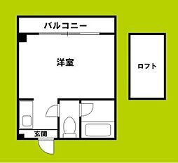 シルクロード勝山 1SKの間取図画像