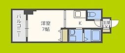 CASA京橋 1Kの間取図画像