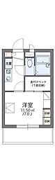 レオパレスサウスファーム 1Kの間取図画像