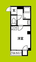 LMHILL'S堂ヶ芝 ワンルームの間取図画像