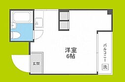 ウィン天六南館 ワンルームの間取図画像