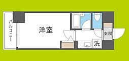エスリード大阪城北 1Kの間取図画像