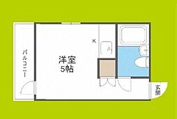 メゾン新大阪北 ワンルームの間取図画像