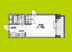 エスプライム新大阪2 ワンルームの間取図画像
