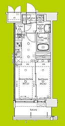 MAXIV尼崎 1DKの間取図画像
