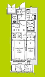 MAXIV尼崎 1LDKの間取図画像