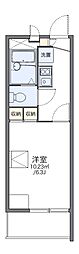 レオパレスヴァーグ難波 1Kの間取図画像