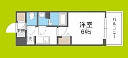 アドバンス大阪SERENO 1Kの間取図画像