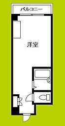 アンサンブル梅田 ワンルームの間取図画像